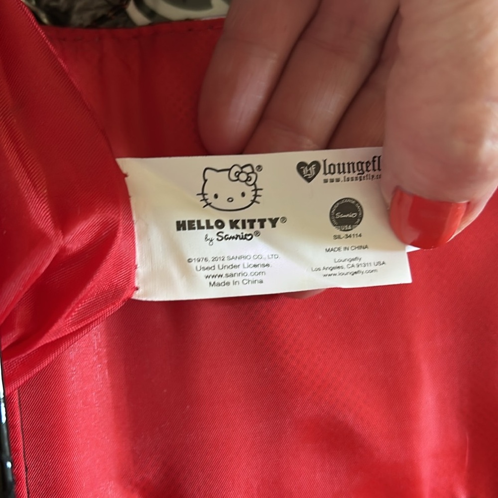 Loungefly Loves HELLO KITTY by Sanrio Crossbody Bag Handbag Quilted Purse 🐈‍⬛ - Picture 11 of 16